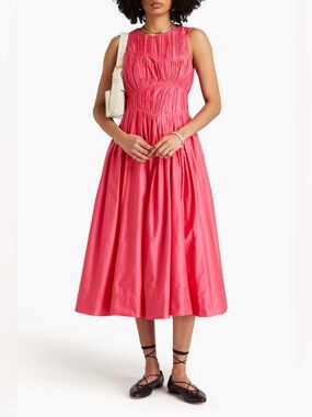 AJE Nya pleated cotton-taffeta midi dress
Bubblegum UK 4 Original Price $595